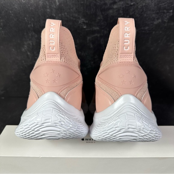 CURRY FLOW 8 CLASS Y MENS BASKETBALL SHOES SIZE 12 BLUSH KNIT PINK WHITE NEW - Picture 3 of 10